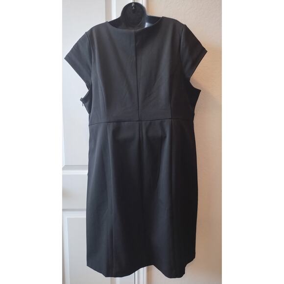 Lane Bryant Black Orange Purple Pink  Cap Sleeve Dress Size 20 - Picture 3 of 12